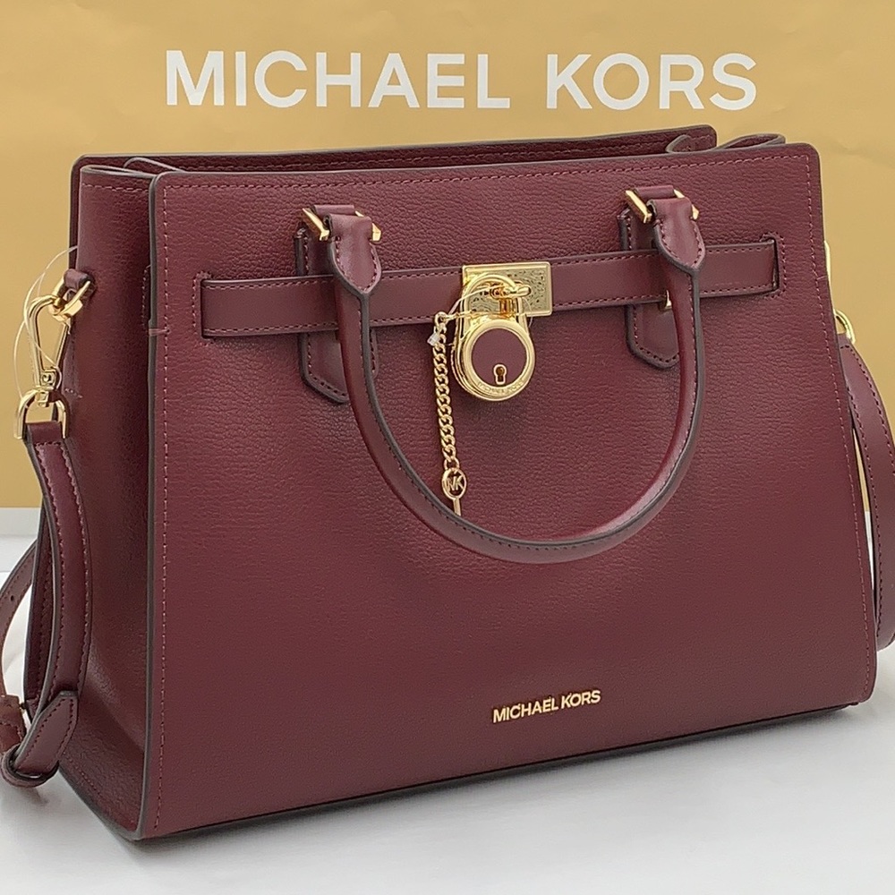 Michael Kors Hamilton Meidum Satchel Shoulder Crossbody - Picture 16 of 16
